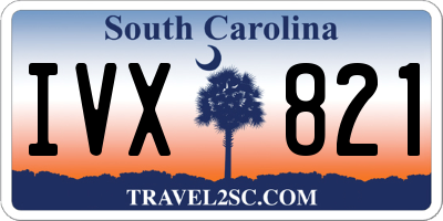 SC license plate IVX821