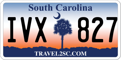 SC license plate IVX827