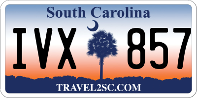 SC license plate IVX857