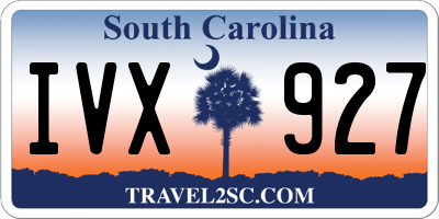 SC license plate IVX927