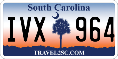 SC license plate IVX964