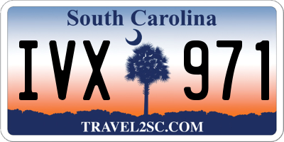 SC license plate IVX971