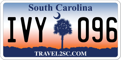 SC license plate IVY096