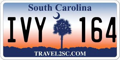 SC license plate IVY164