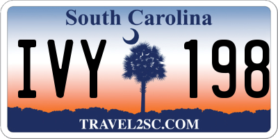 SC license plate IVY198