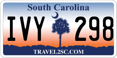SC license plate IVY298