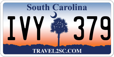 SC license plate IVY379