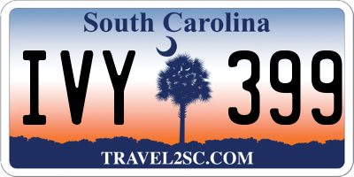 SC license plate IVY399