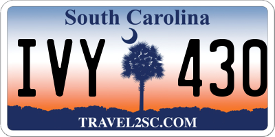 SC license plate IVY430