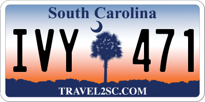 SC license plate IVY471