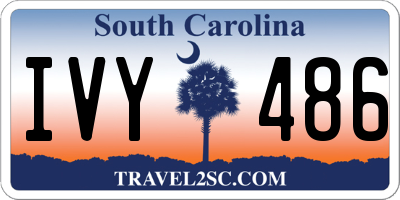 SC license plate IVY486