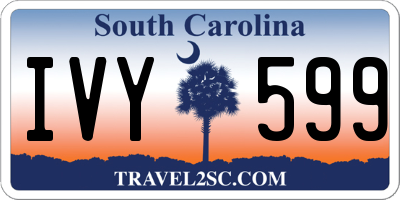 SC license plate IVY599