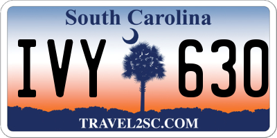 SC license plate IVY630