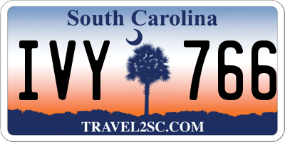 SC license plate IVY766