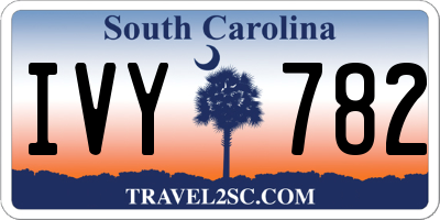SC license plate IVY782