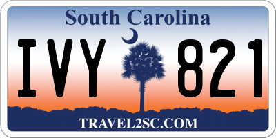 SC license plate IVY821