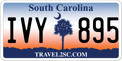 SC license plate IVY895