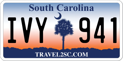 SC license plate IVY941