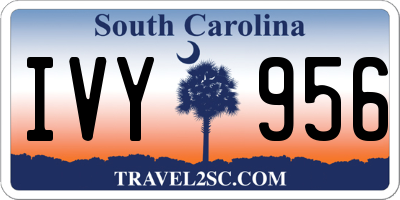 SC license plate IVY956