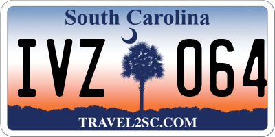 SC license plate IVZ064