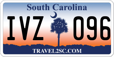 SC license plate IVZ096