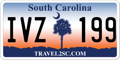 SC license plate IVZ199