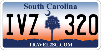 SC license plate IVZ320