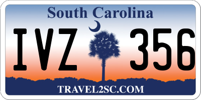 SC license plate IVZ356