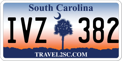 SC license plate IVZ382