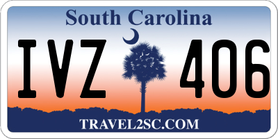 SC license plate IVZ406