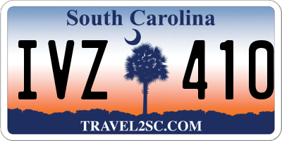 SC license plate IVZ410