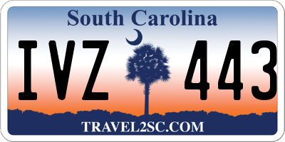 SC license plate IVZ443