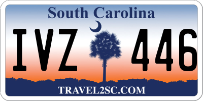 SC license plate IVZ446