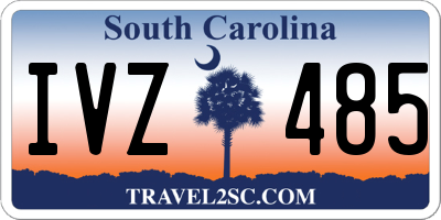 SC license plate IVZ485