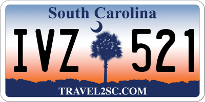 SC license plate IVZ521