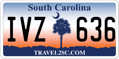 SC license plate IVZ636