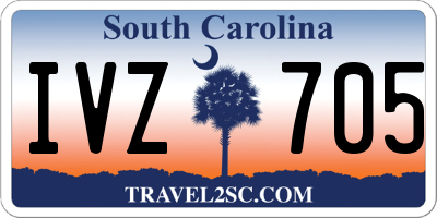 SC license plate IVZ705