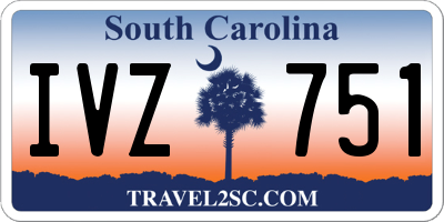 SC license plate IVZ751