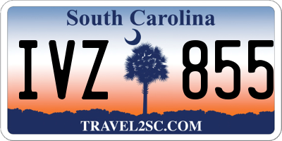 SC license plate IVZ855