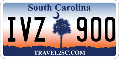 SC license plate IVZ900