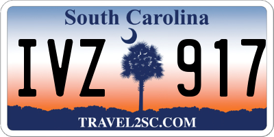 SC license plate IVZ917