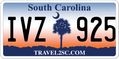 SC license plate IVZ925