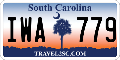 SC license plate IWA779