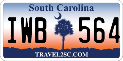 SC license plate IWB564