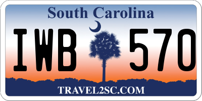 SC license plate IWB570