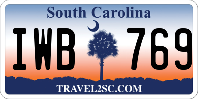 SC license plate IWB769