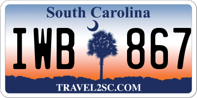 SC license plate IWB867