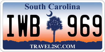 SC license plate IWB969