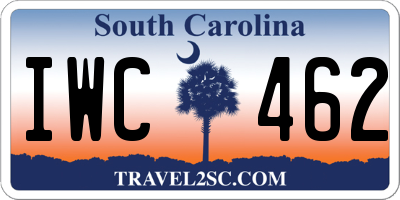 SC license plate IWC462