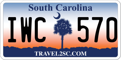 SC license plate IWC570